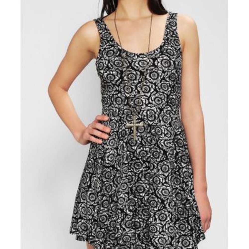 Ecote Black and White Mini Dress